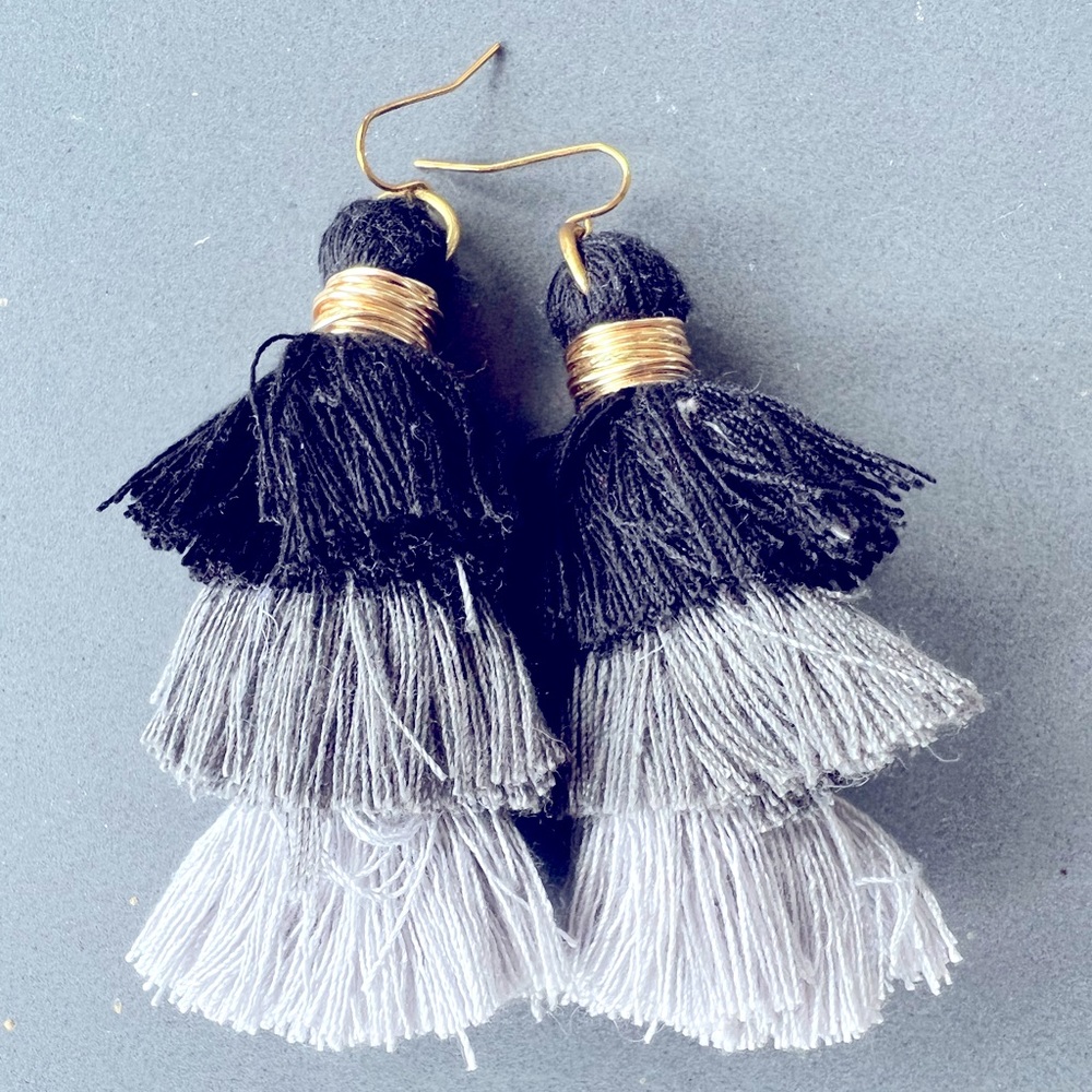 Handmade tassel earrings